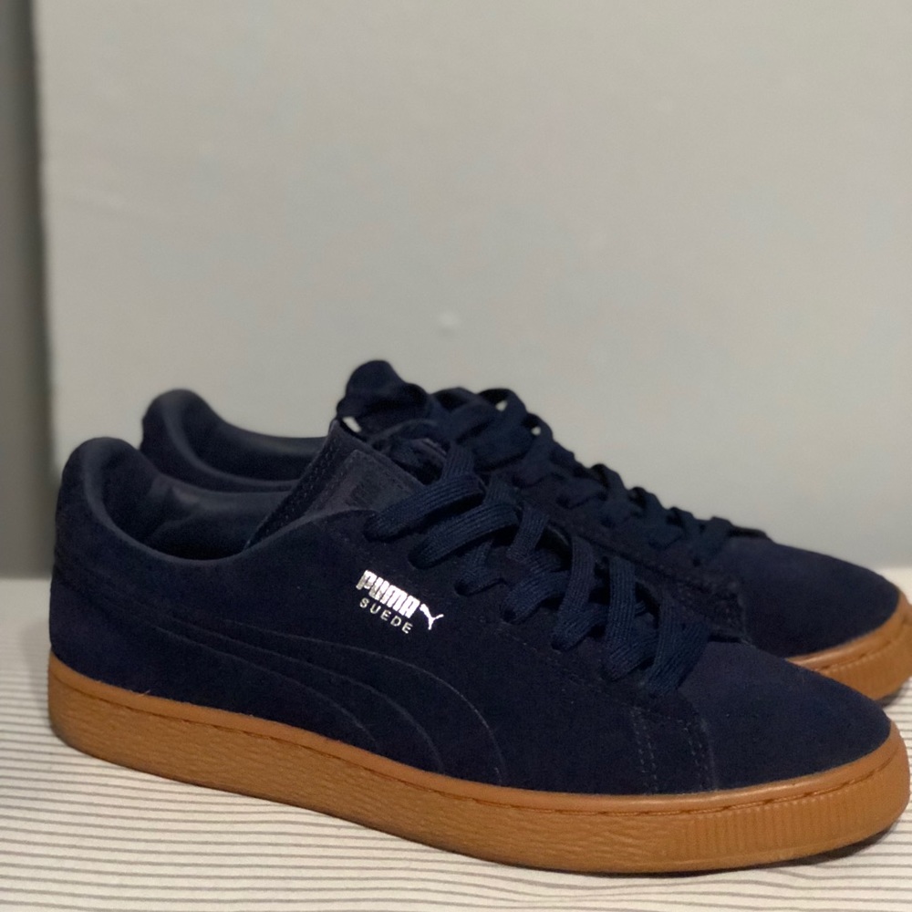 Navy Blue Suede Puma